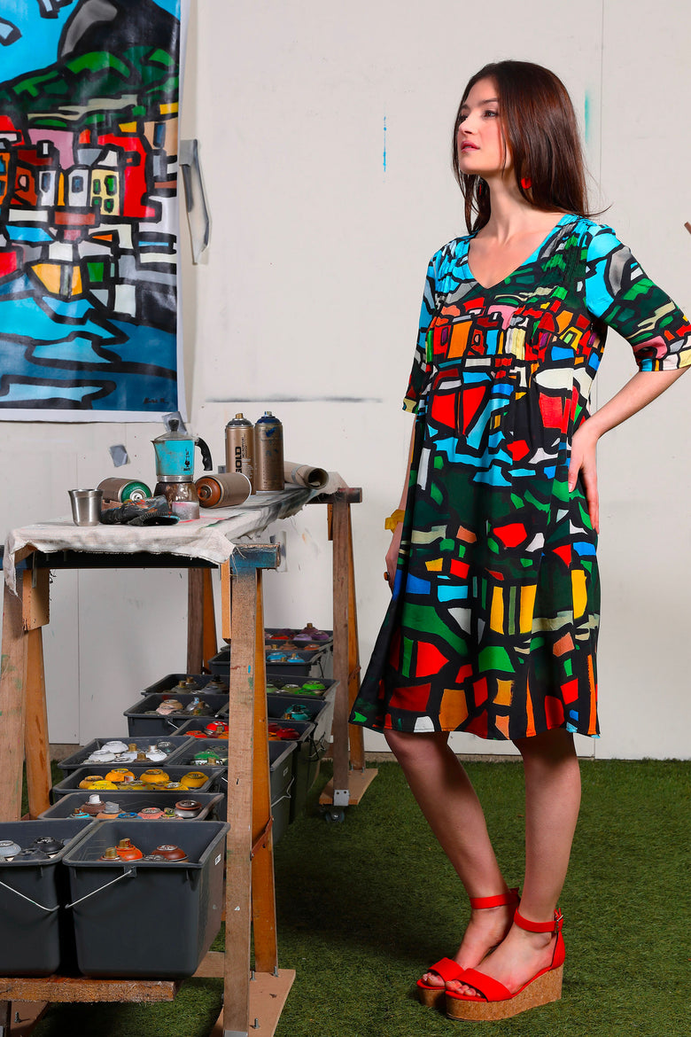 vêtement artist la marque robe-manches-pdc