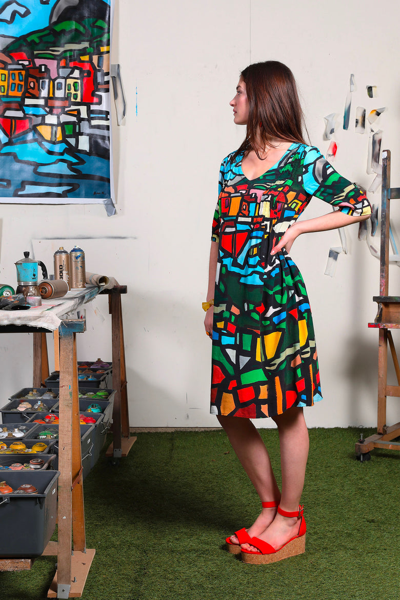 vêtement artist la marque robe-manches-pdc