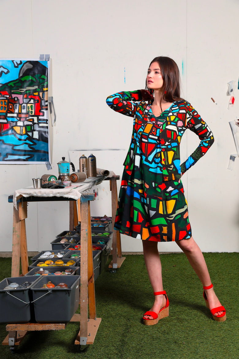 vêtement artist la marque robe-manches-pdc