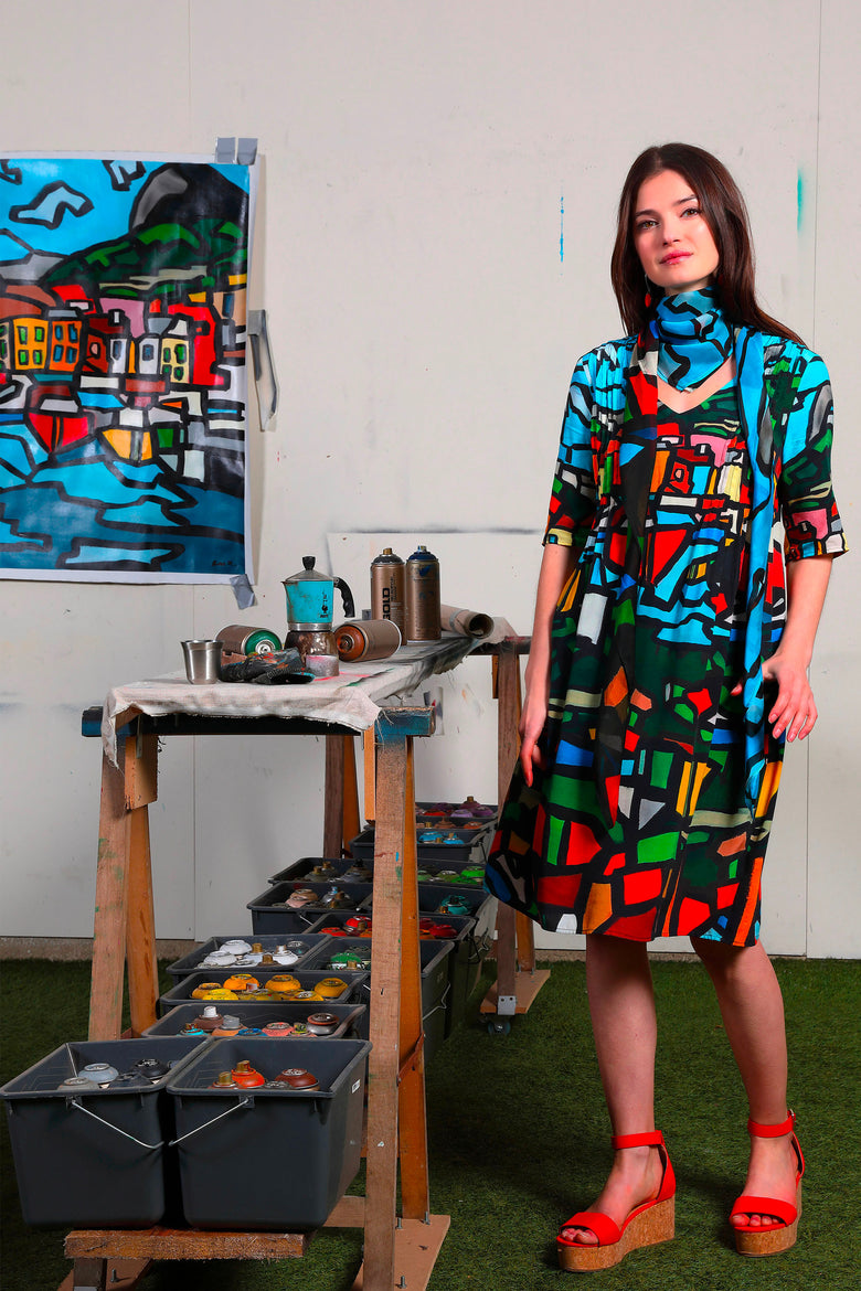 vêtement artist la marque robe-manches-pdc