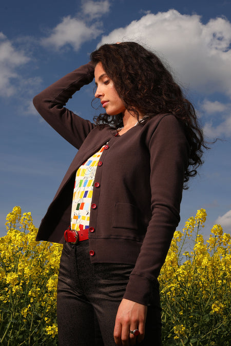 vêtement artist la marque cardigan-tricote-lhf