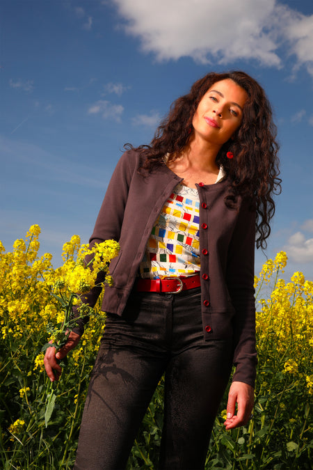 vêtement artist la marque cardigan-tricote-lhf