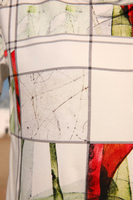 vêtement artist la marque cardigan-imprime-eclosion