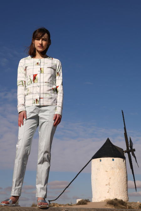 vêtement artist la marque cardigan-imprime-eclosion
