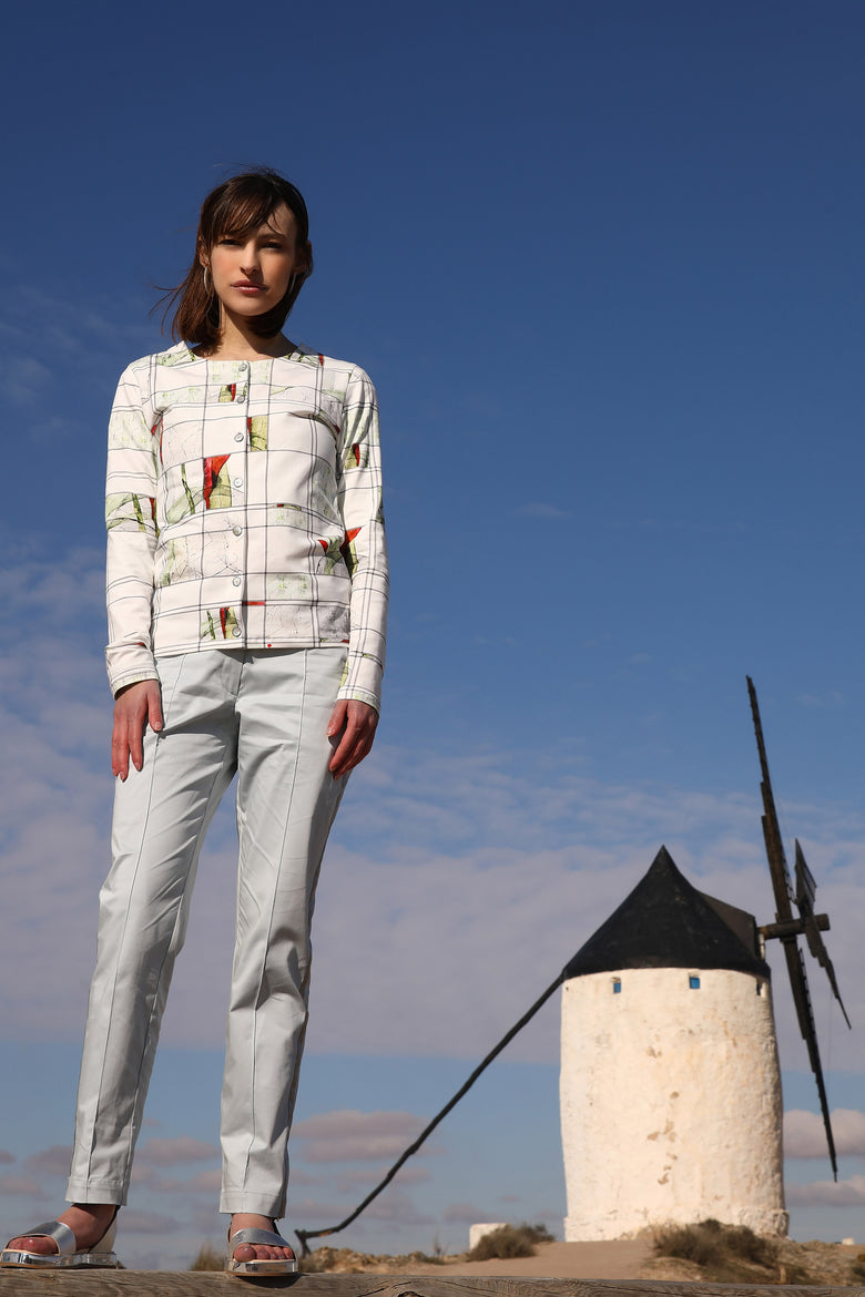 vêtement artist la marque cardigan-imprime-eclosion