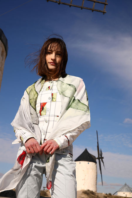 vêtement artist la marque cardigan-imprime-eclosion