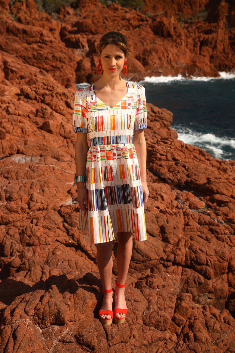 vêtement artist la marque robe-imprimee-romance