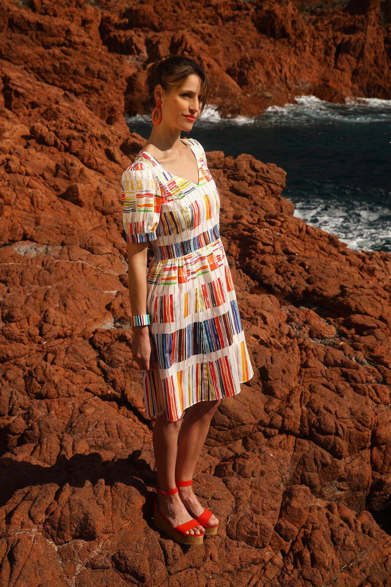 vêtement artist la marque robe-imprimee-romance