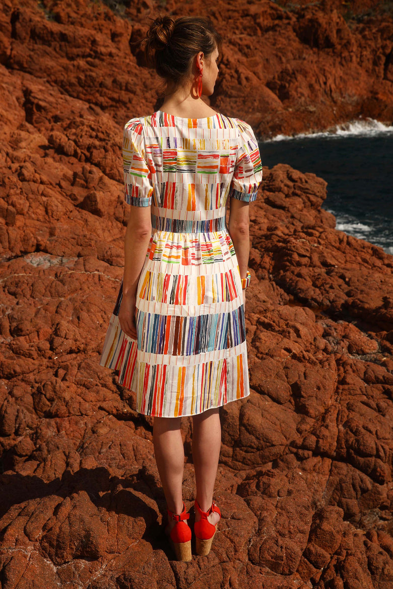 vêtement artist la marque robe-imprimee-romance