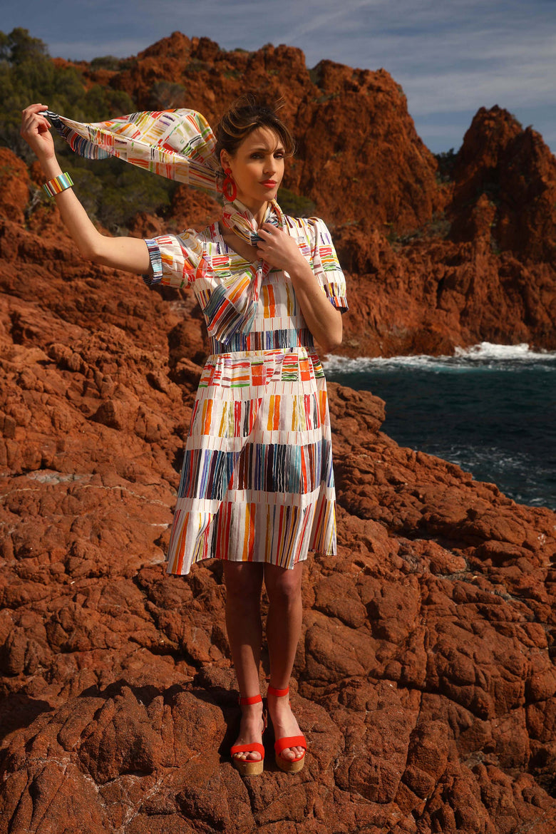 vêtement artist la marque robe-imprimee-romance