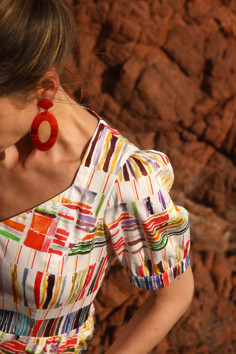 vêtement artist la marque robe-imprimee-romance