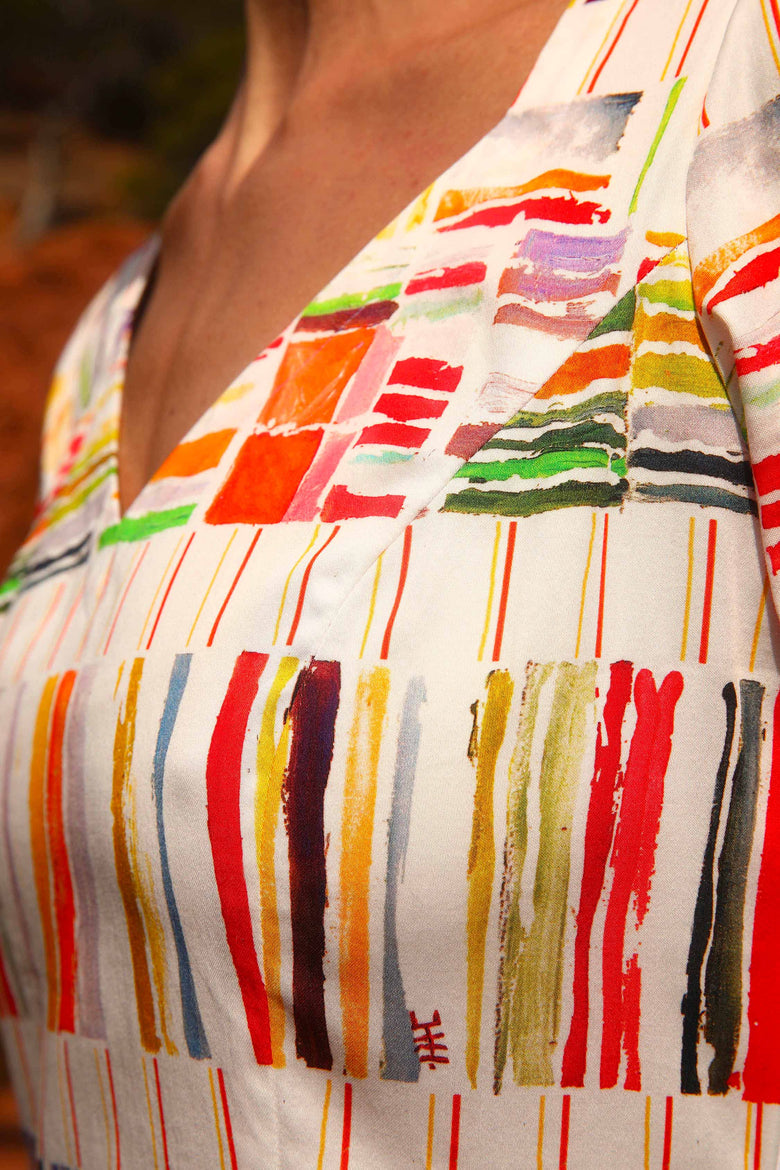 vêtement artist la marque robe-imprimee-romance