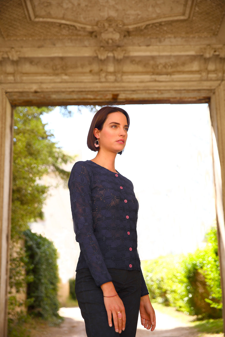 vêtement artist la marque cardigan-barocco