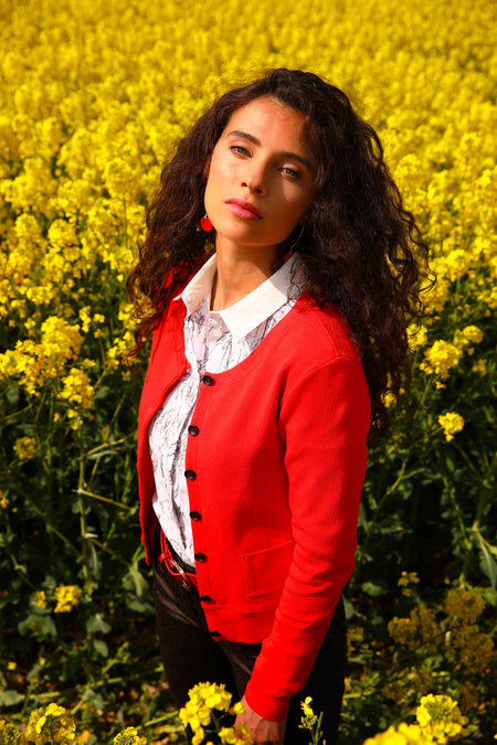 vêtement artist la marque cardigan-tricote-lhf