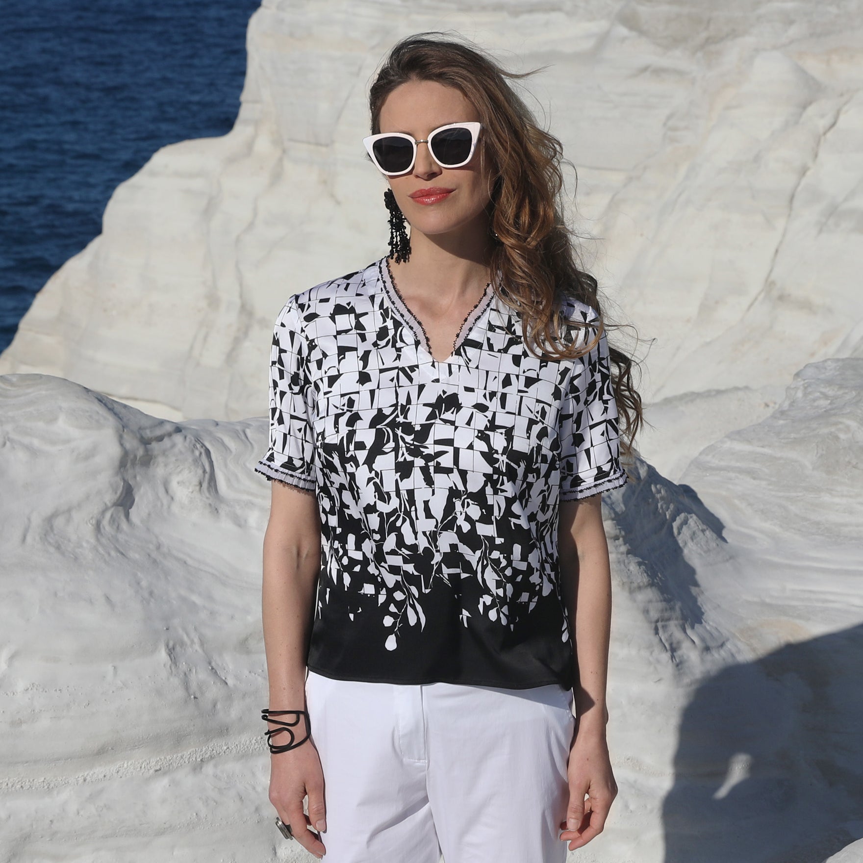 LE TOP COL V | BLANC DE NOIR