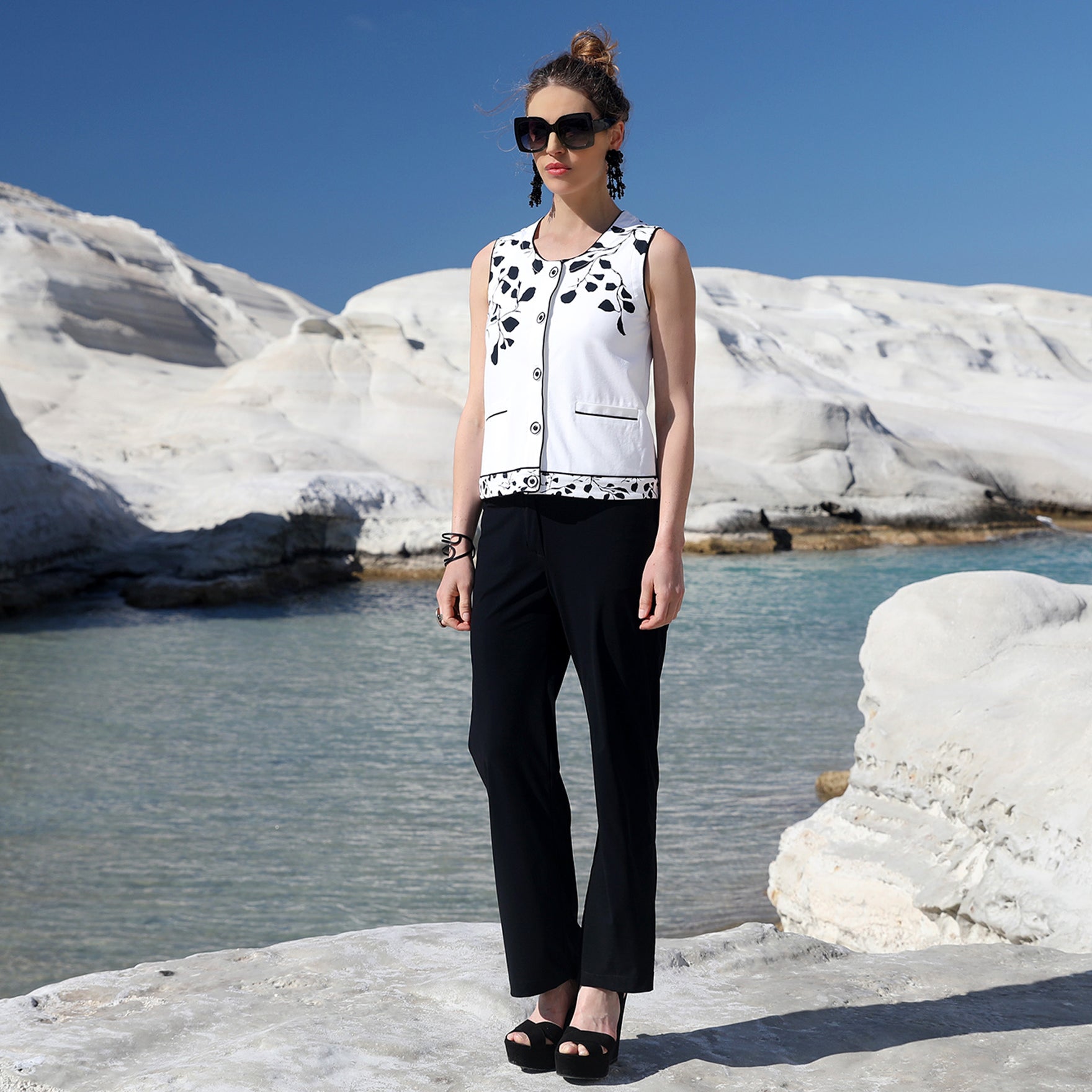 LE TOP SANS MANCHES | BLANC DE NOIR