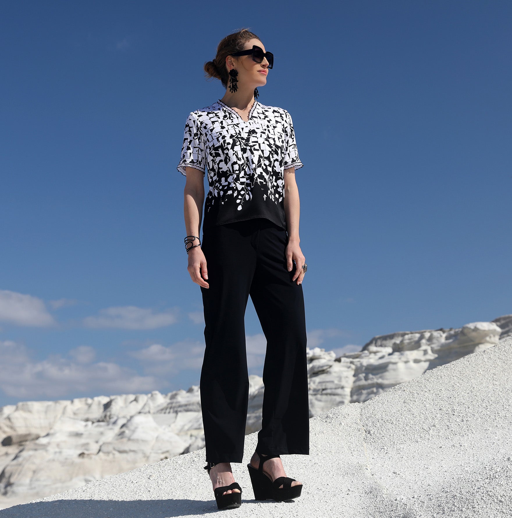 LE TOP COL V | BLANC DE NOIR