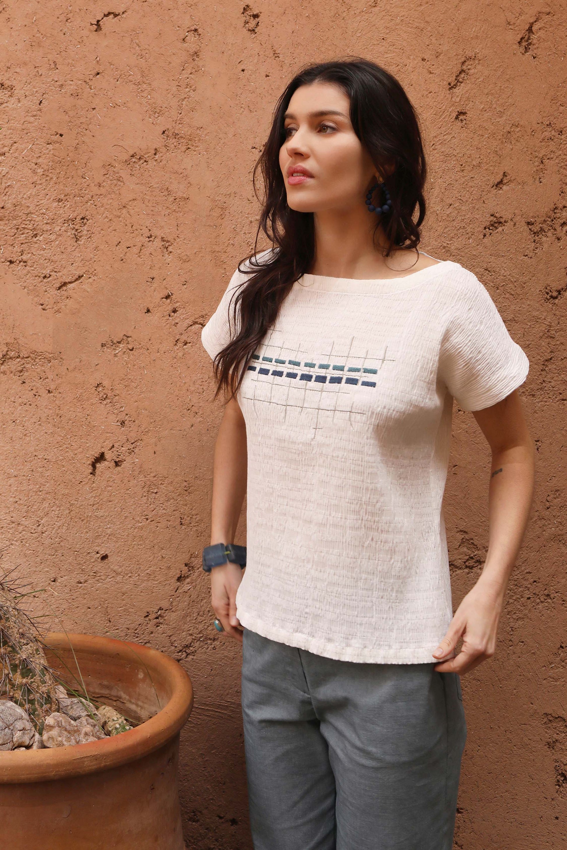 LE TOP BRODÉ | LES MOTS BLEUS