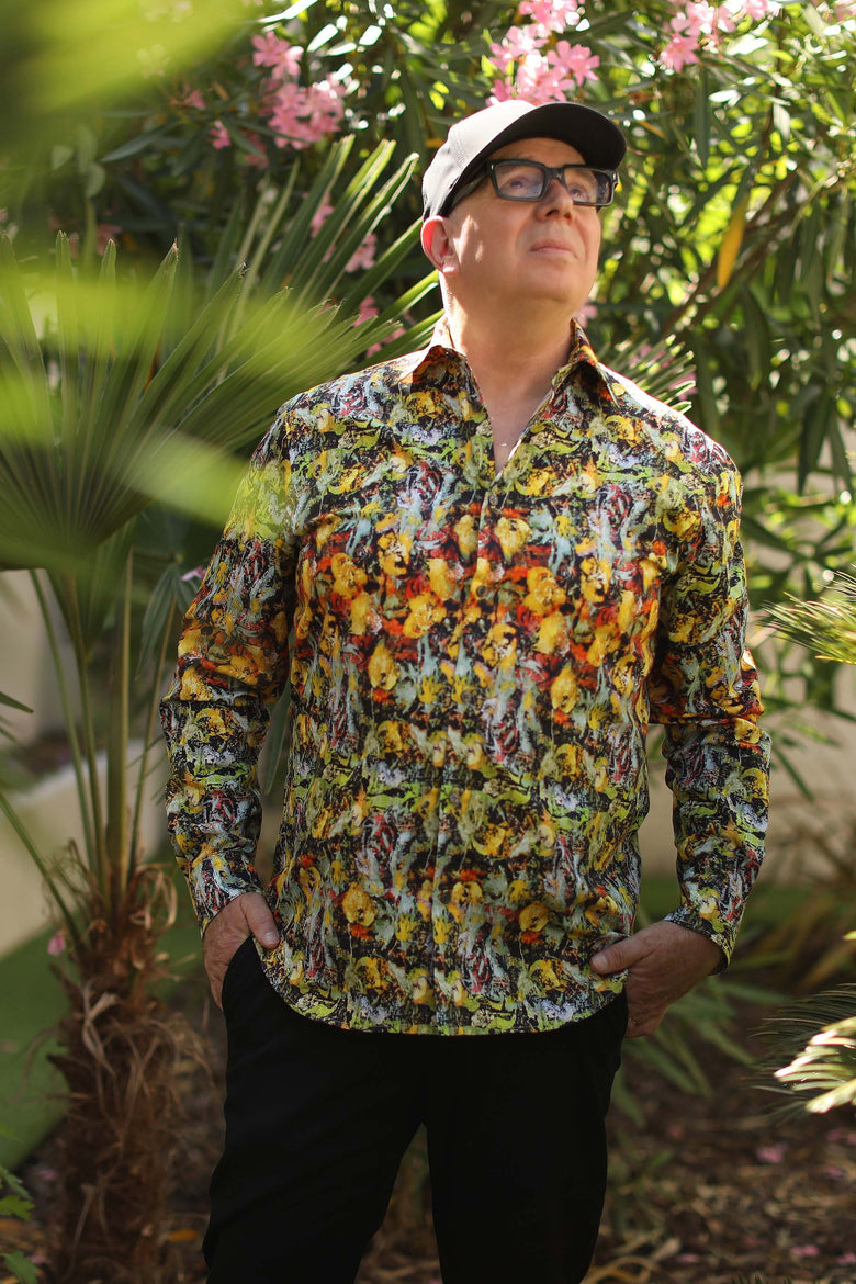 vêtement artist la marque chemise-homme-a-fleur-de-peau
