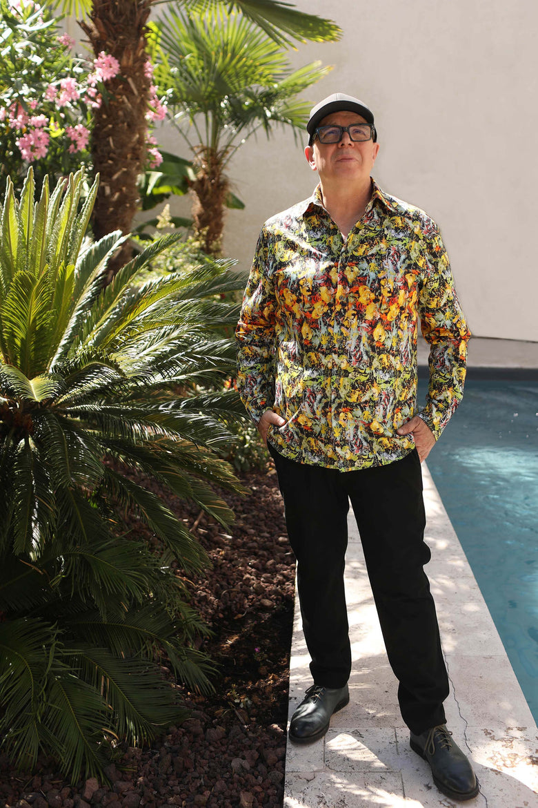 vêtement artist la marque chemise-homme-a-fleur-de-peau