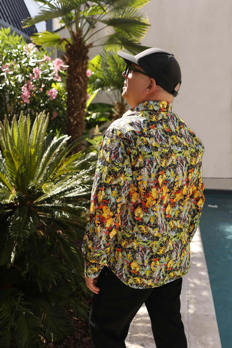 vêtement artist la marque chemise-homme-a-fleur-de-peau