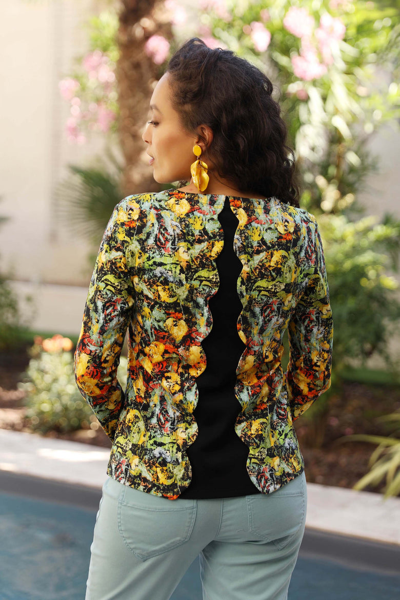 vêtement artist la marque top-imprime-a-fleur-de-peau
