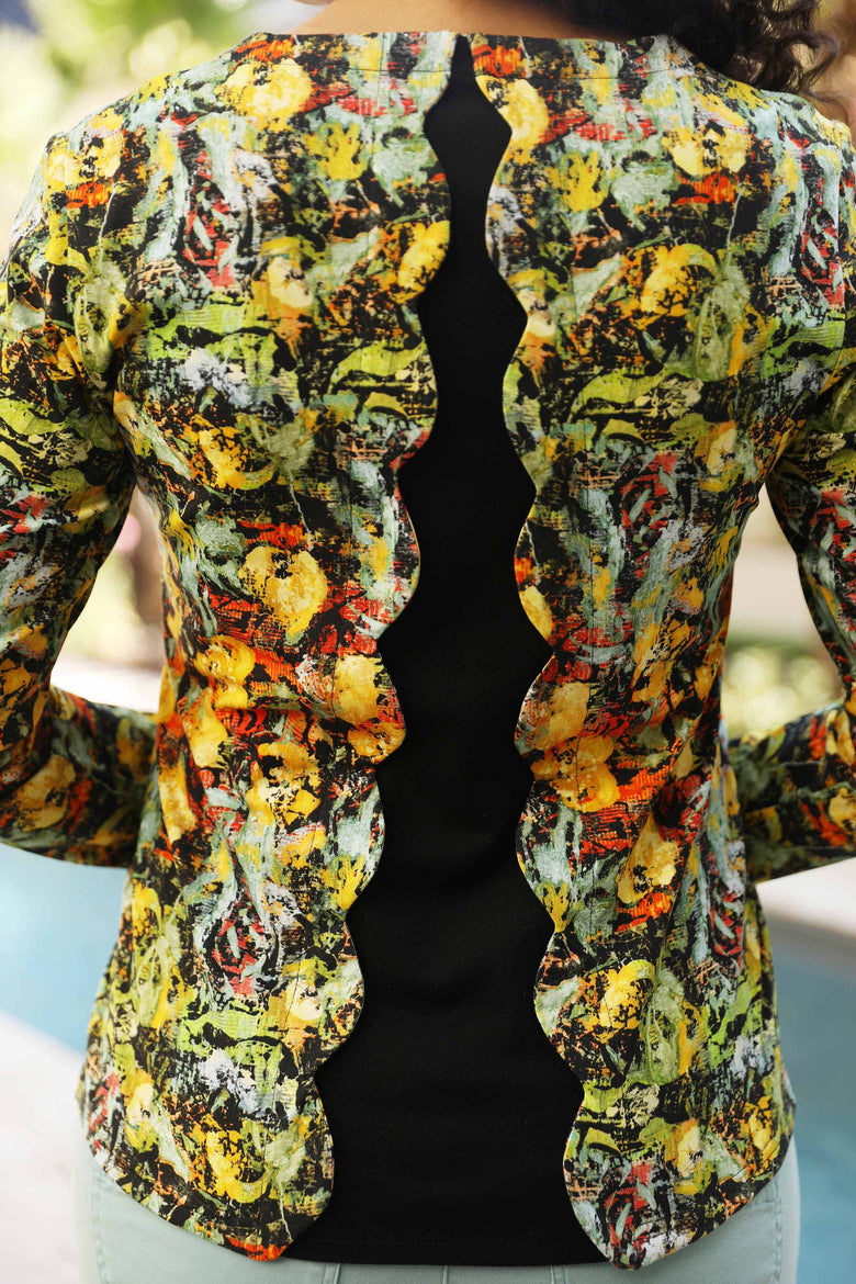 vêtement artist la marque top-imprime-a-fleur-de-peau