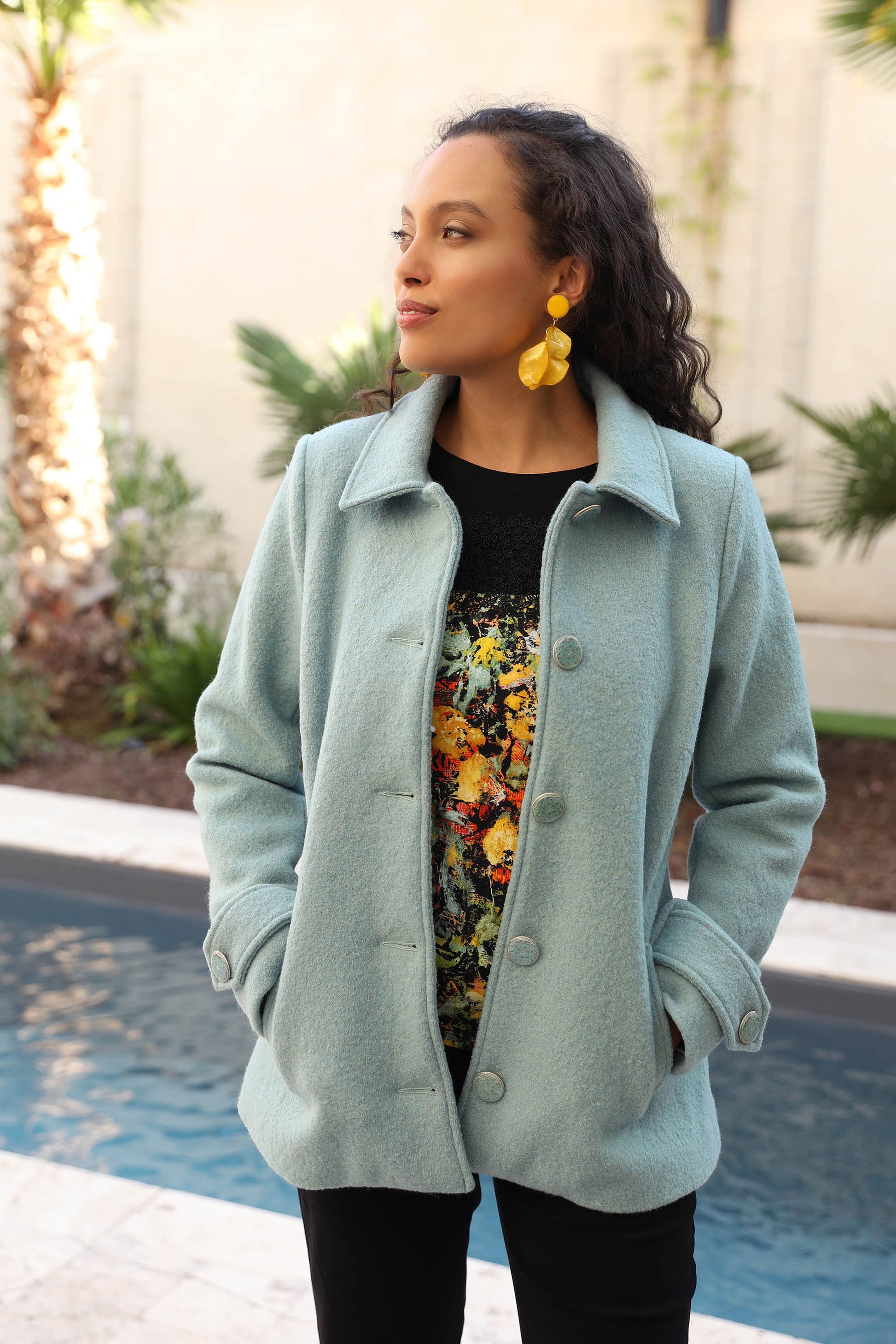 LA VESTE EN LAINE | A FLEUR DE PEAU