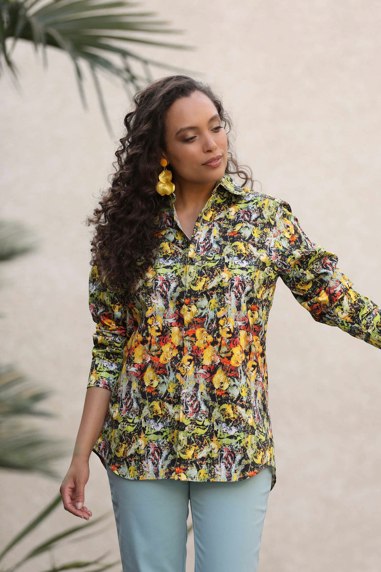 vêtement artist la marque chemise-femme-a-fleur-de-peau
