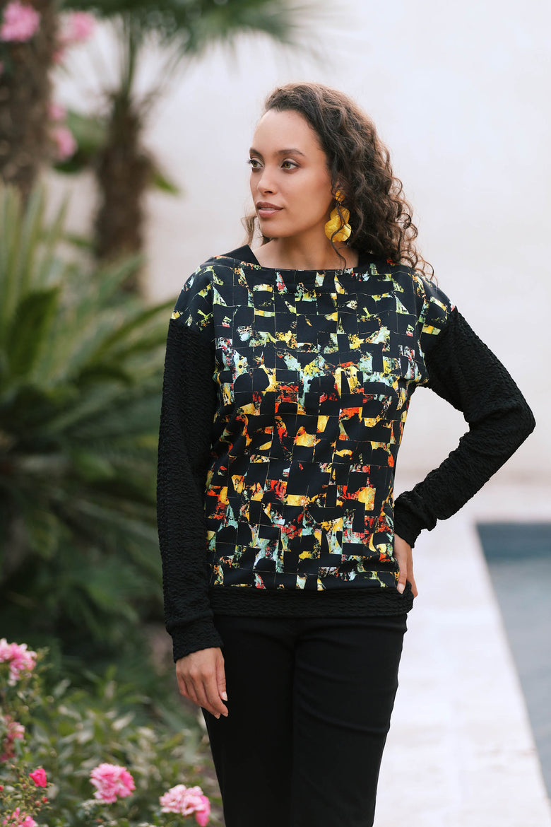 vêtement artist la marque sweat-a-fleur-de-peau