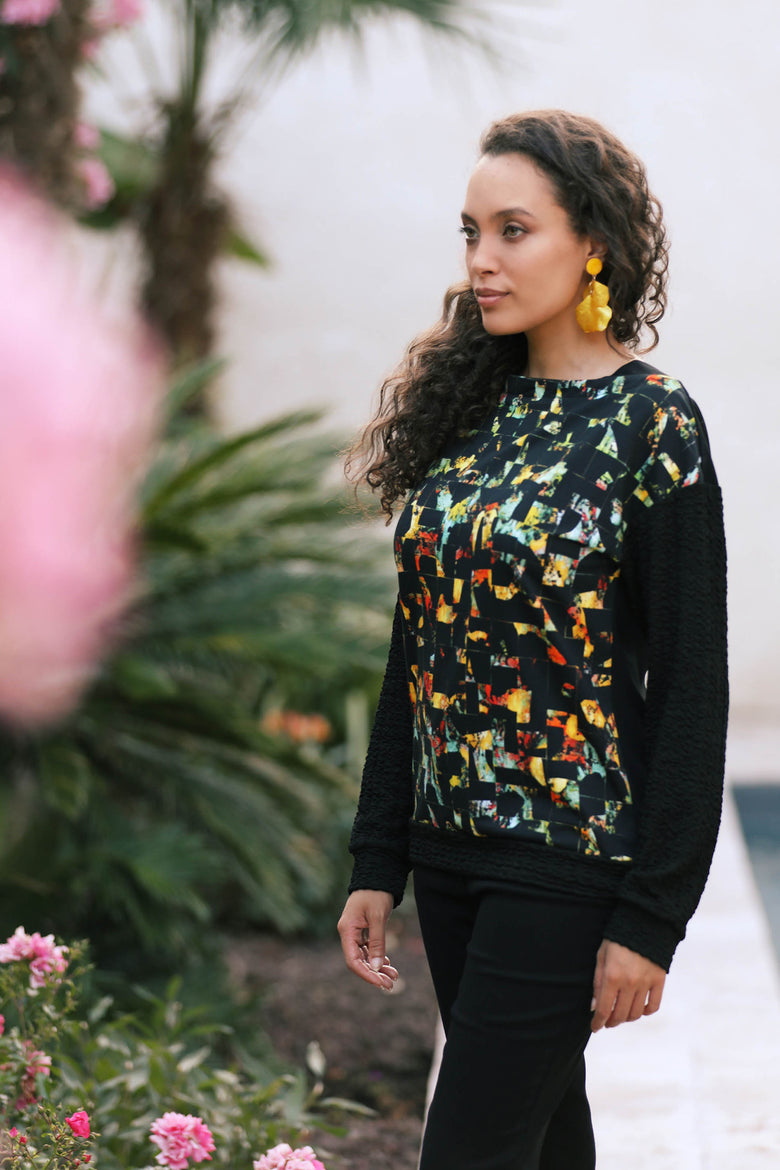 vêtement artist la marque sweat-a-fleur-de-peau