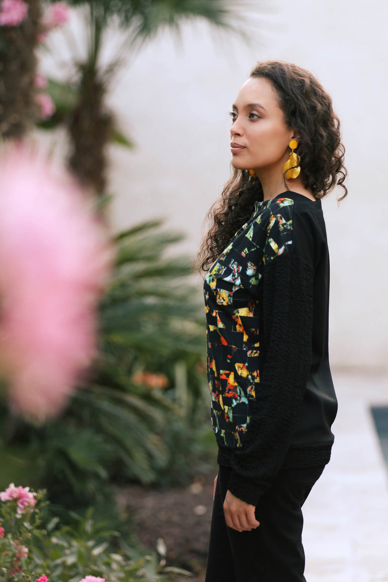 vêtement artist la marque sweat-a-fleur-de-peau
