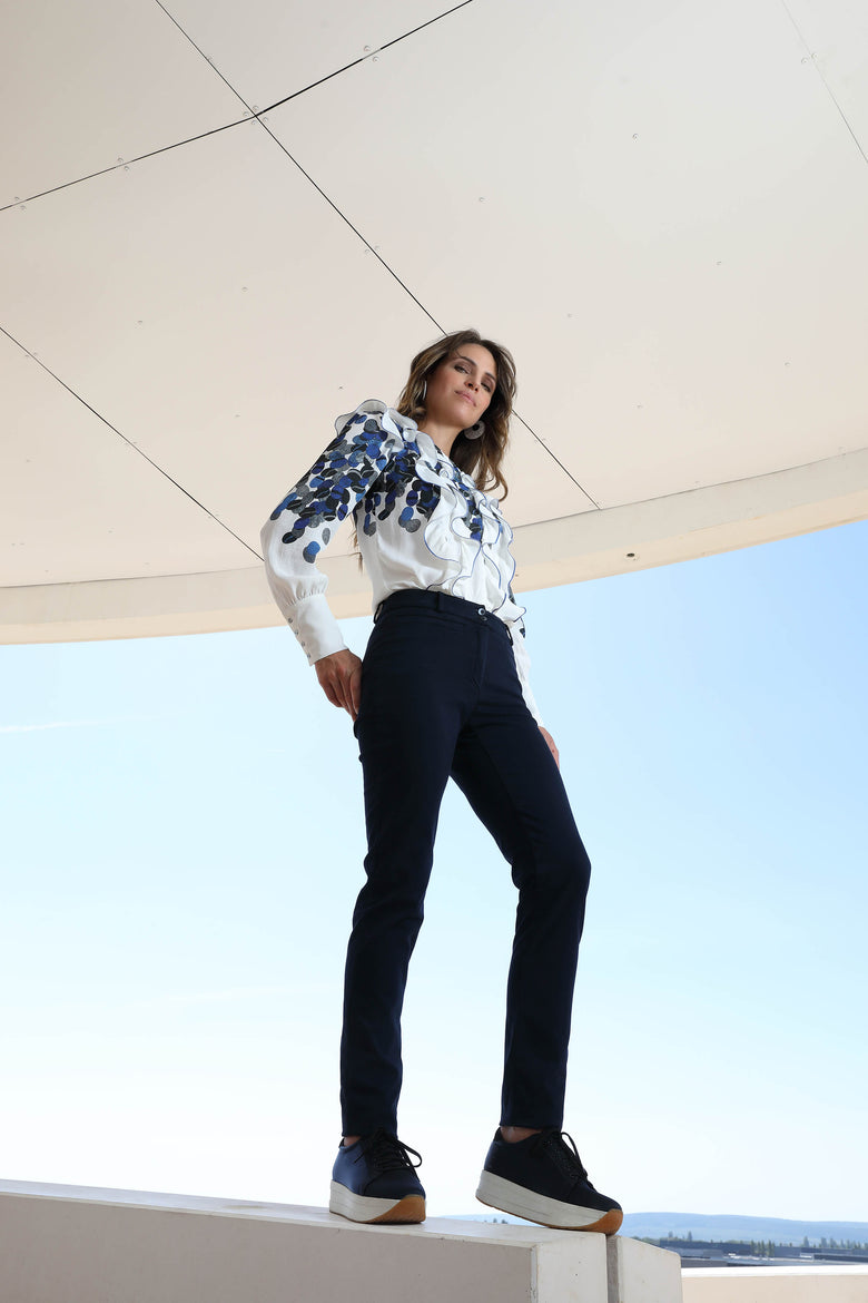 vêtement artist la marque pantalon-suede-navy-artic