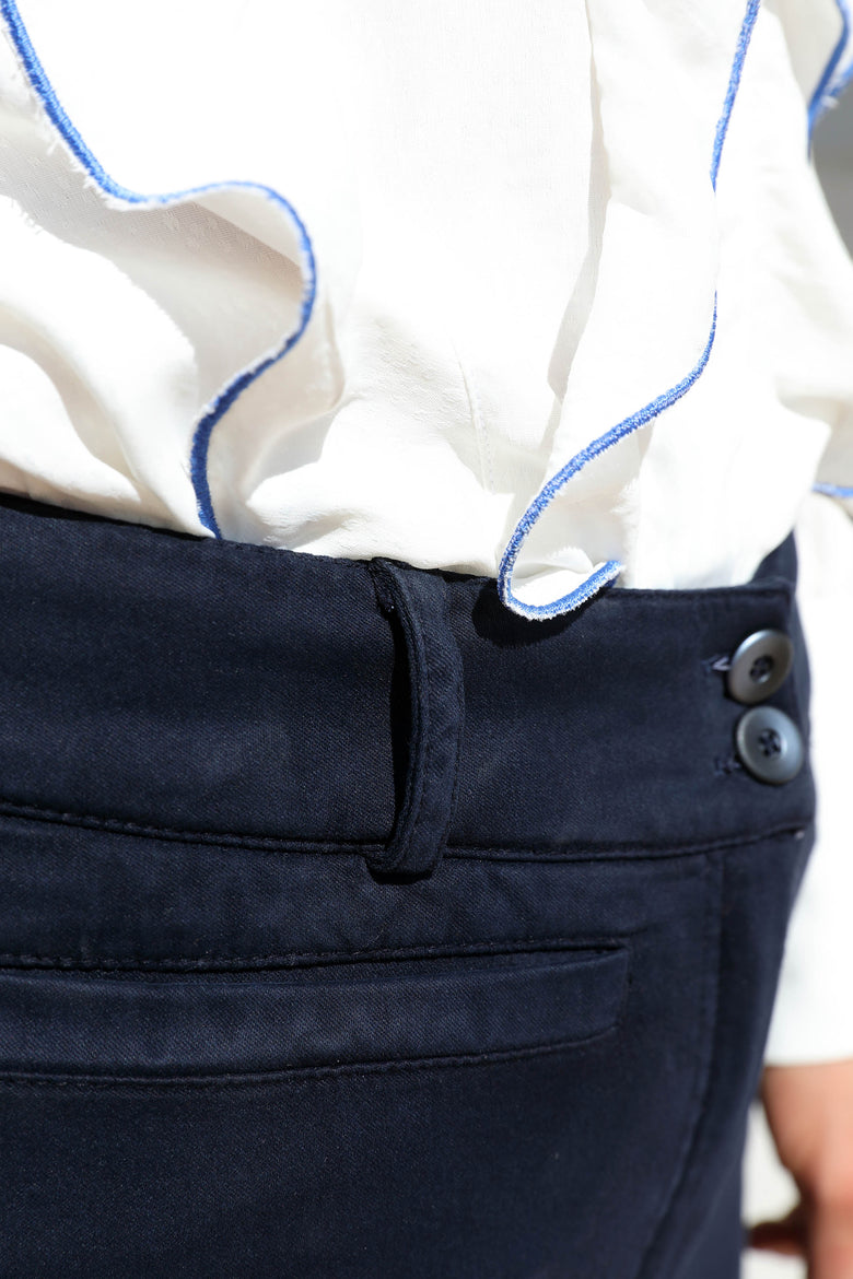 vêtement artist la marque pantalon-suede-navy-artic