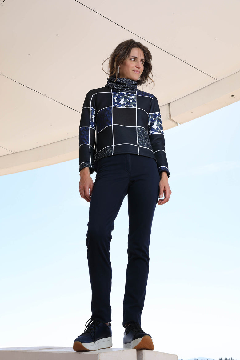vêtement artist la marque pantalon-suede-navy-artic