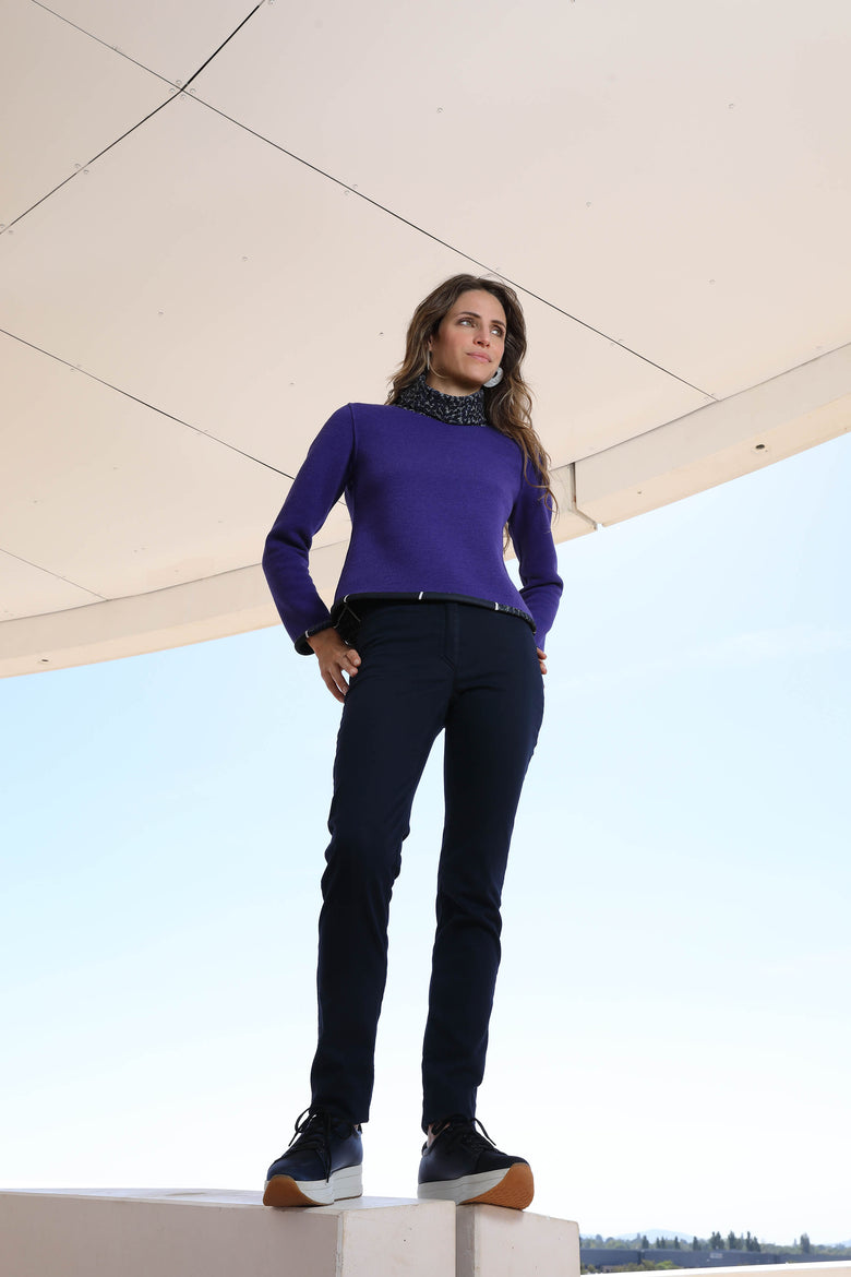 vêtement artist la marque pantalon-suede-navy-artic