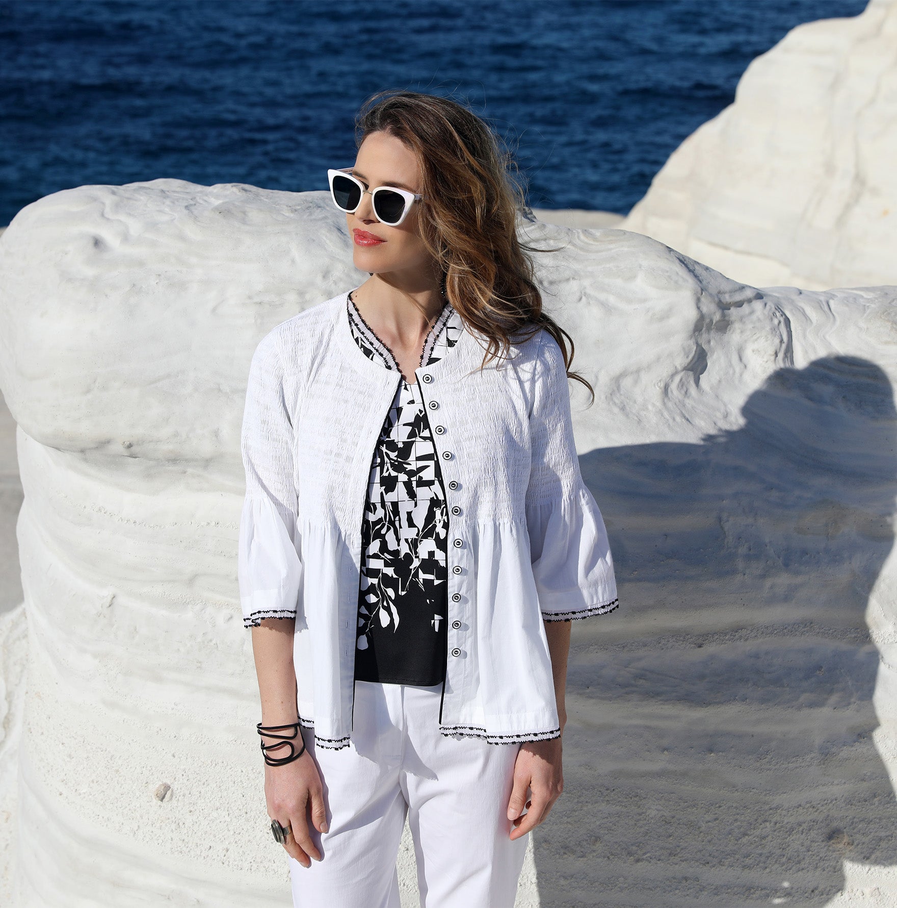 LE TOP COL V | BLANC DE NOIR