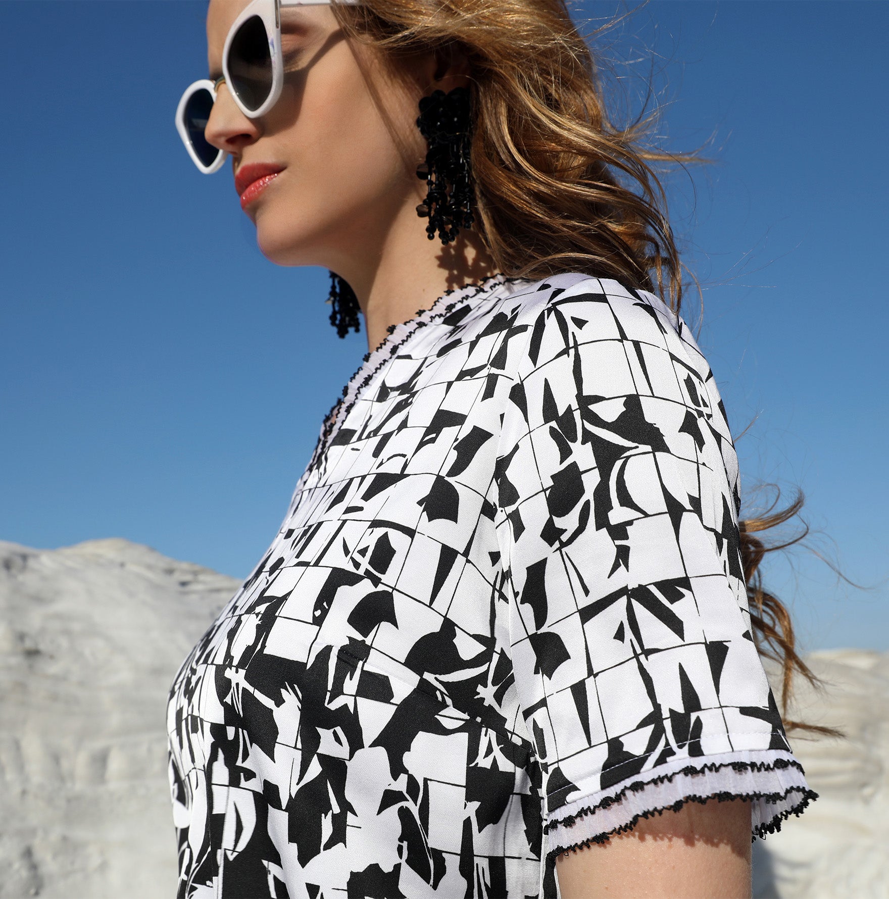 LE TOP COL V | BLANC DE NOIR