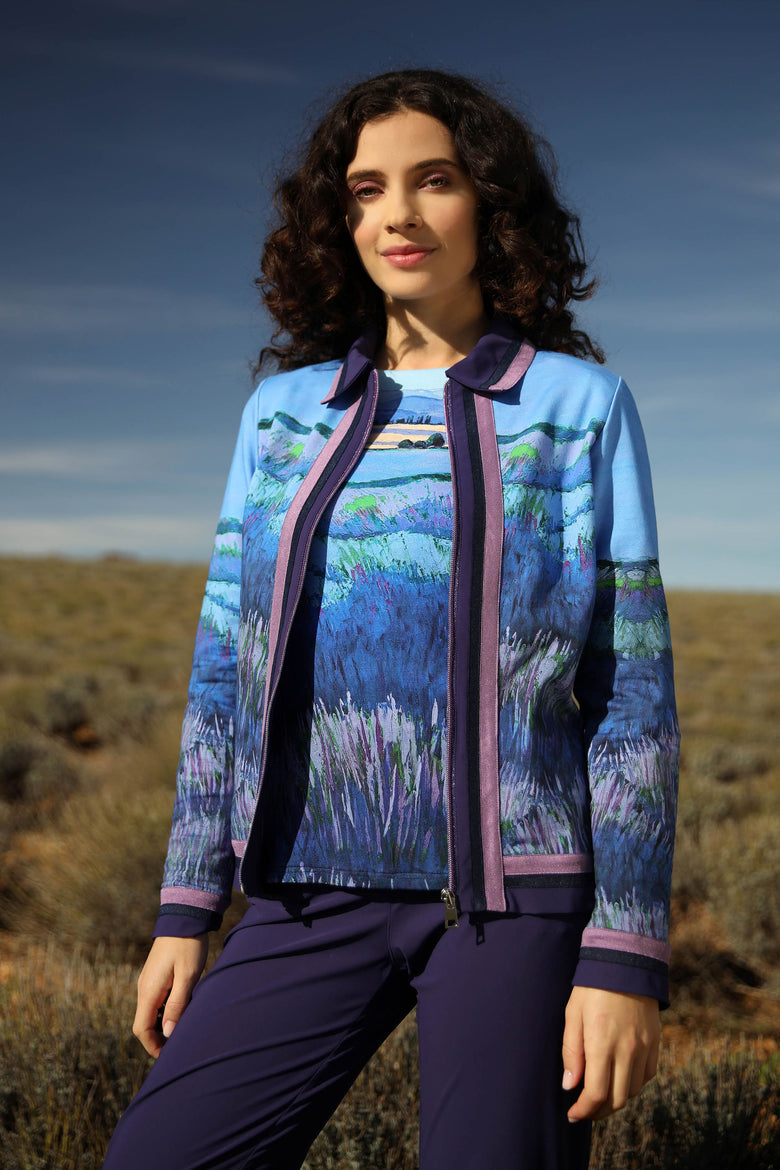 vêtement artist la marque cardigan-imprime-les-grands-chemins