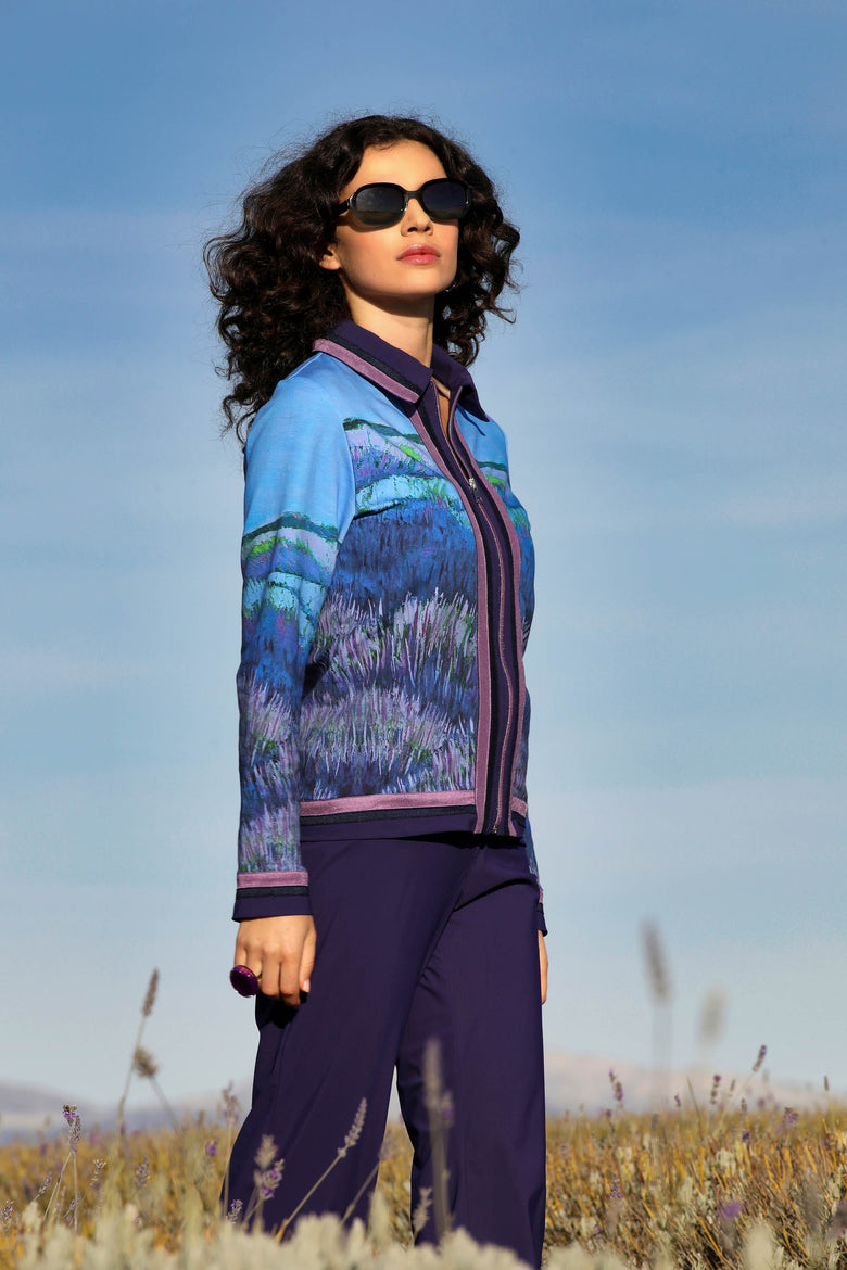 vêtement artist la marque cardigan-imprime-les-grands-chemins