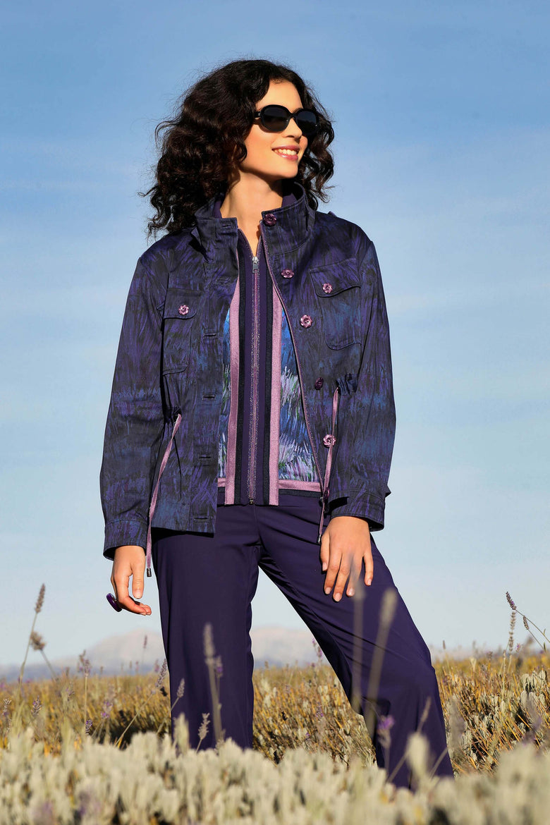 vêtement artist la marque cardigan-imprime-les-grands-chemins