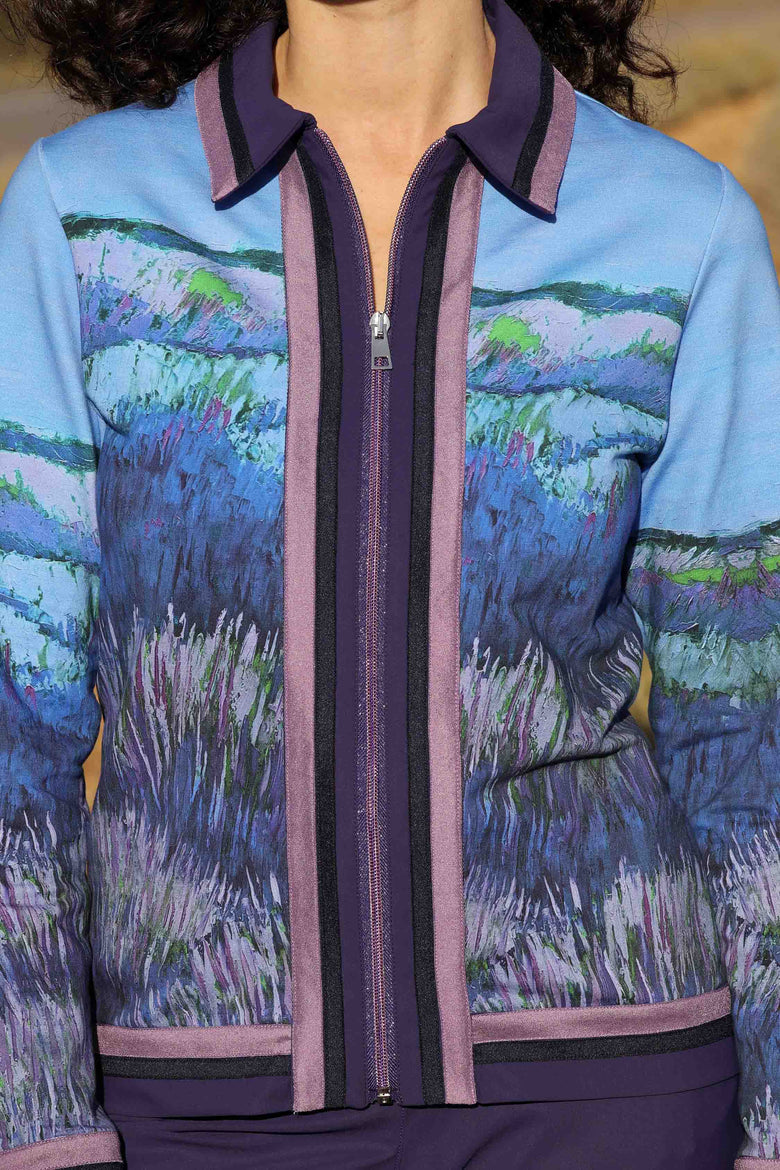 vêtement artist la marque cardigan-imprime-les-grands-chemins