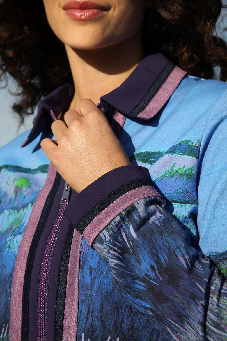 vêtement artist la marque cardigan-imprime-les-grands-chemins