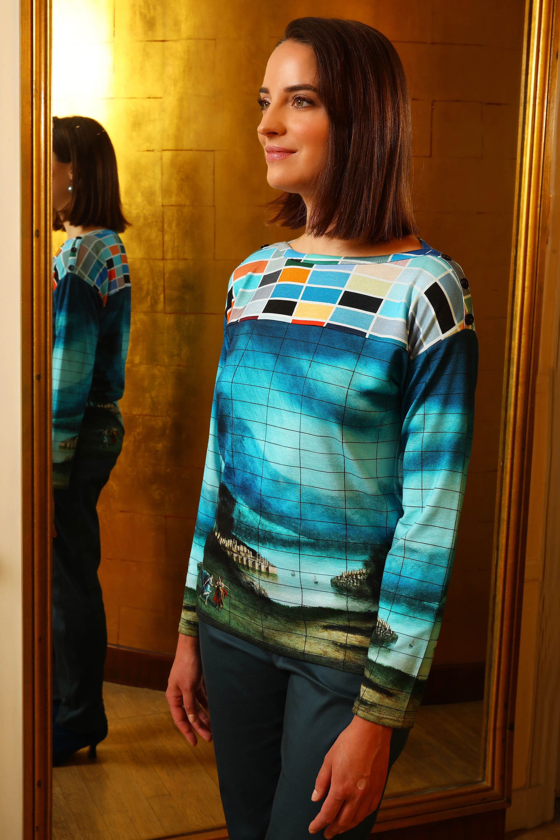 THE TOP WITH A BOAT NECK | HARMONY