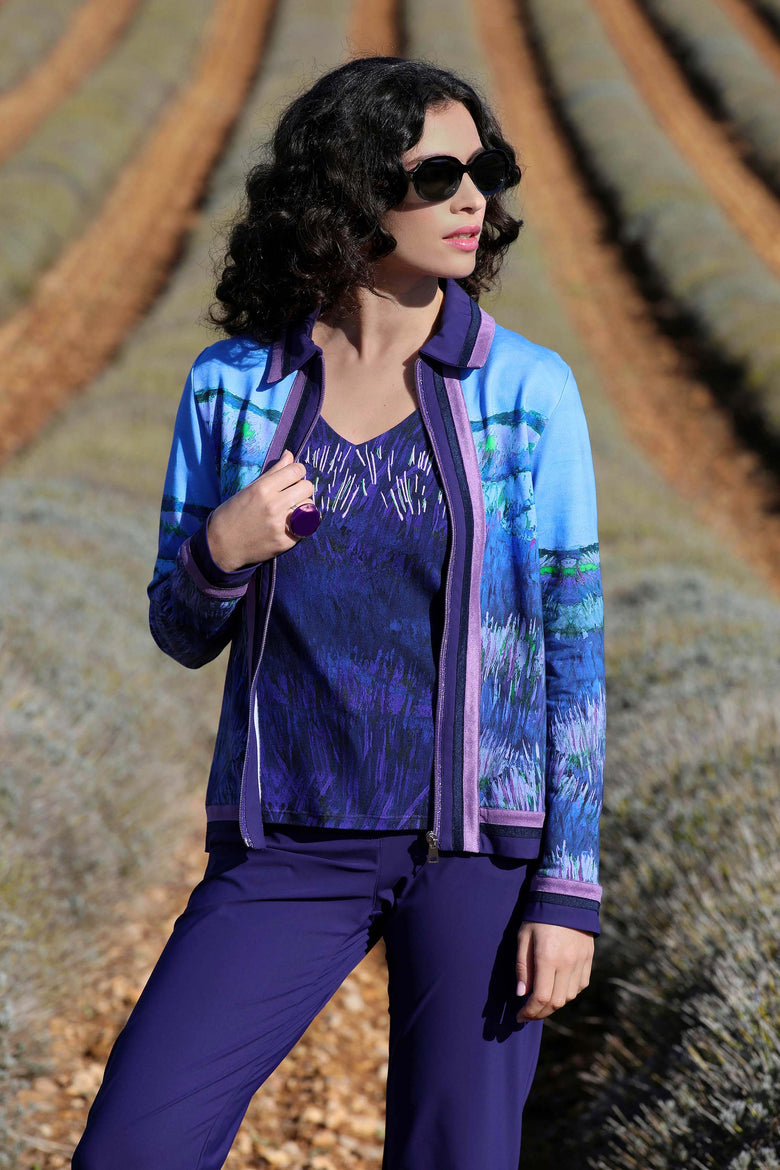 vêtement artist la marque cardigan-imprime-les-grands-chemins