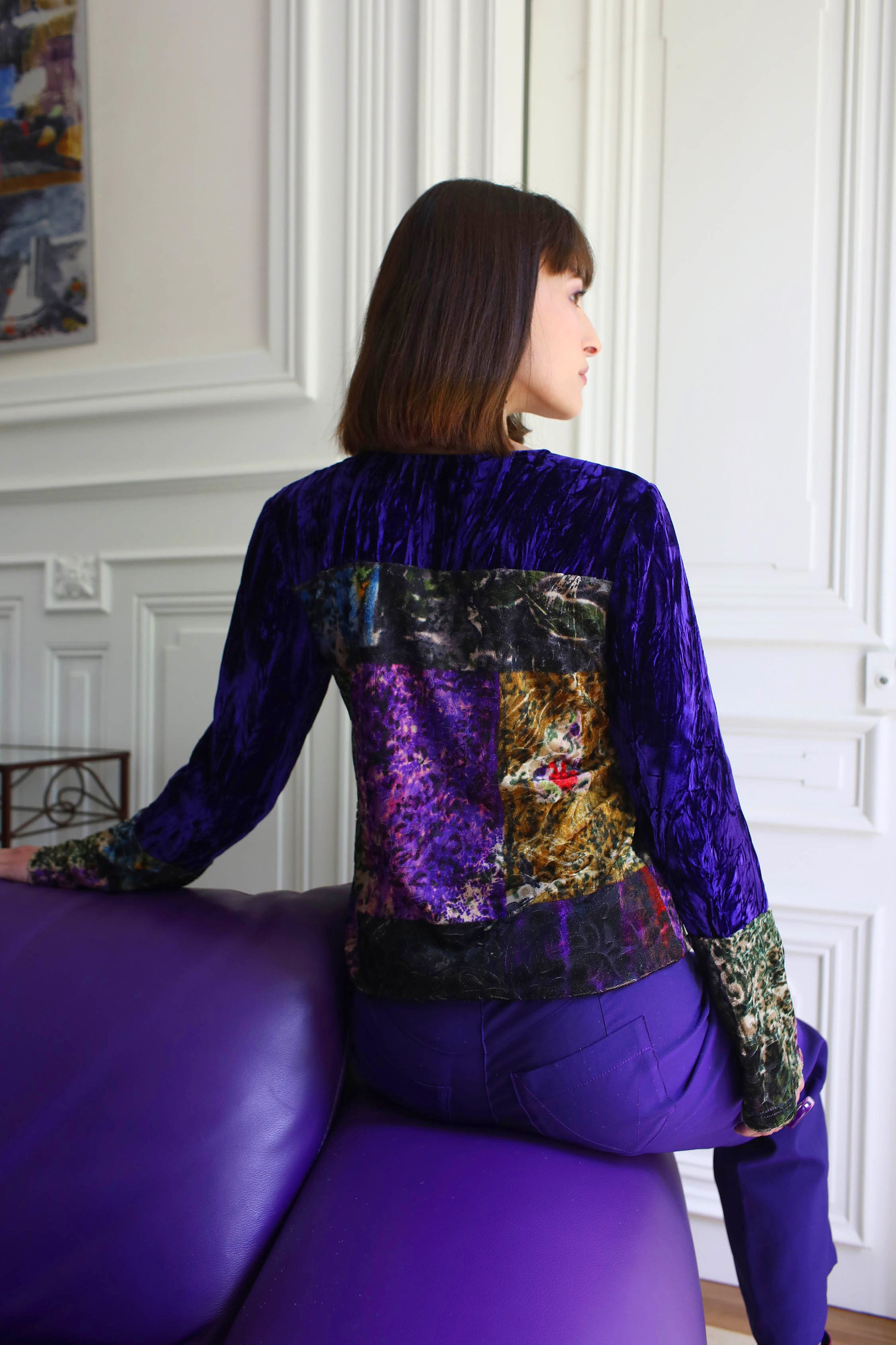 LE TOP EN VELOURS | COULEUR POURPRE