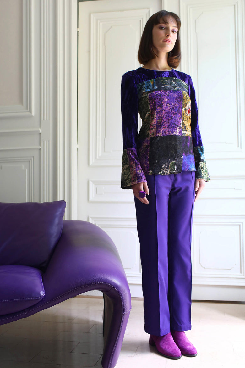 vêtement artist la marque pantalon-couleur-pourpre
