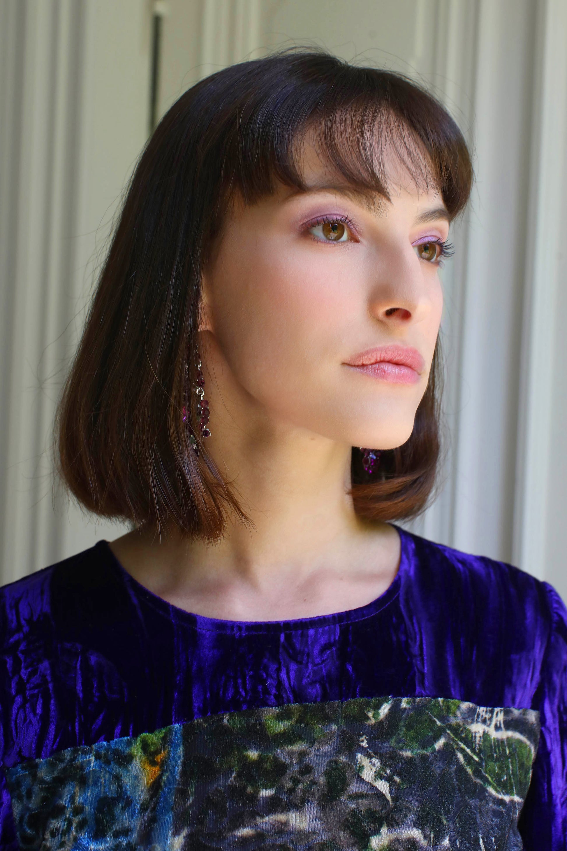 LE TOP EN VELOURS | COULEUR POURPRE