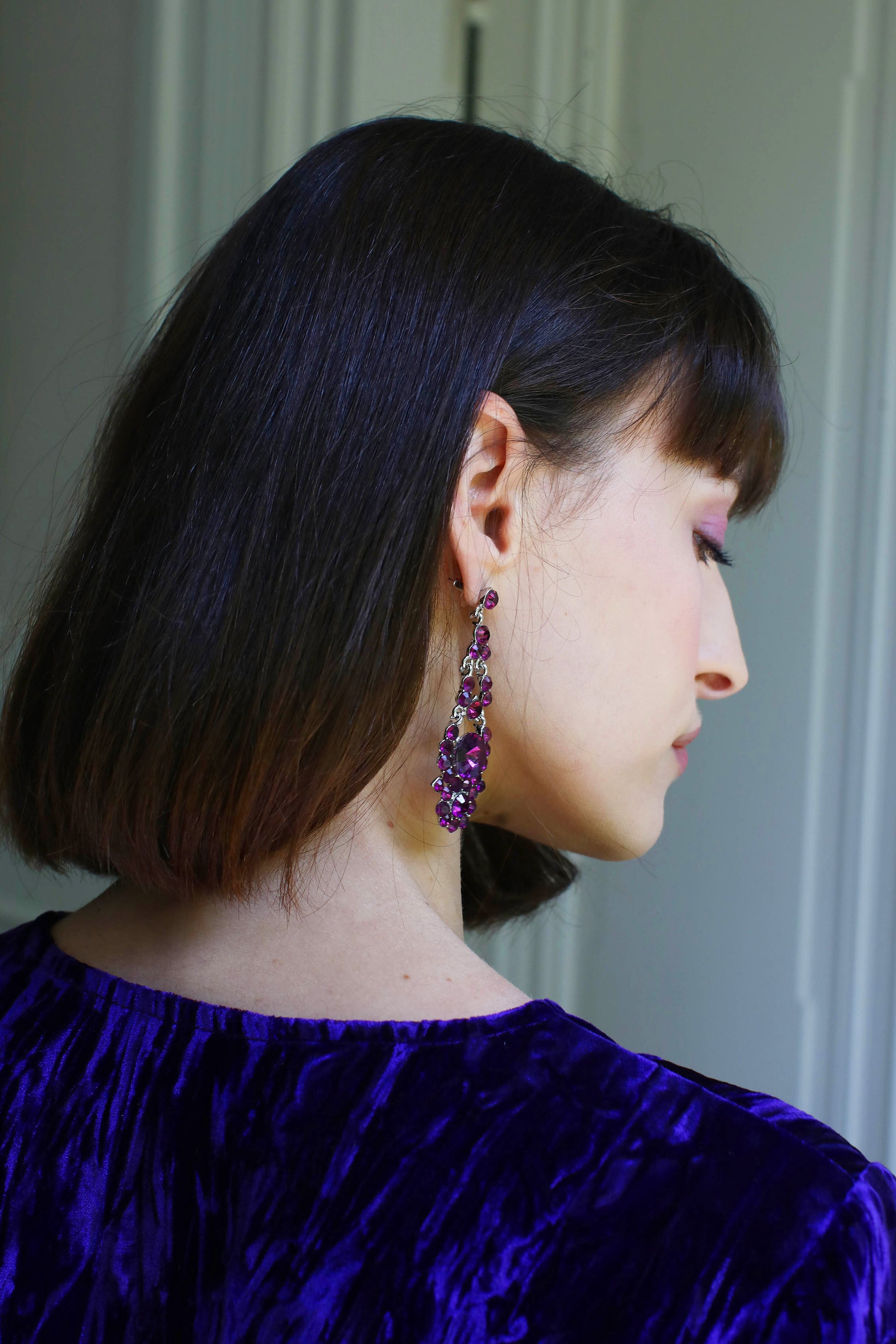 LE TOP EN VELOURS | COULEUR POURPRE