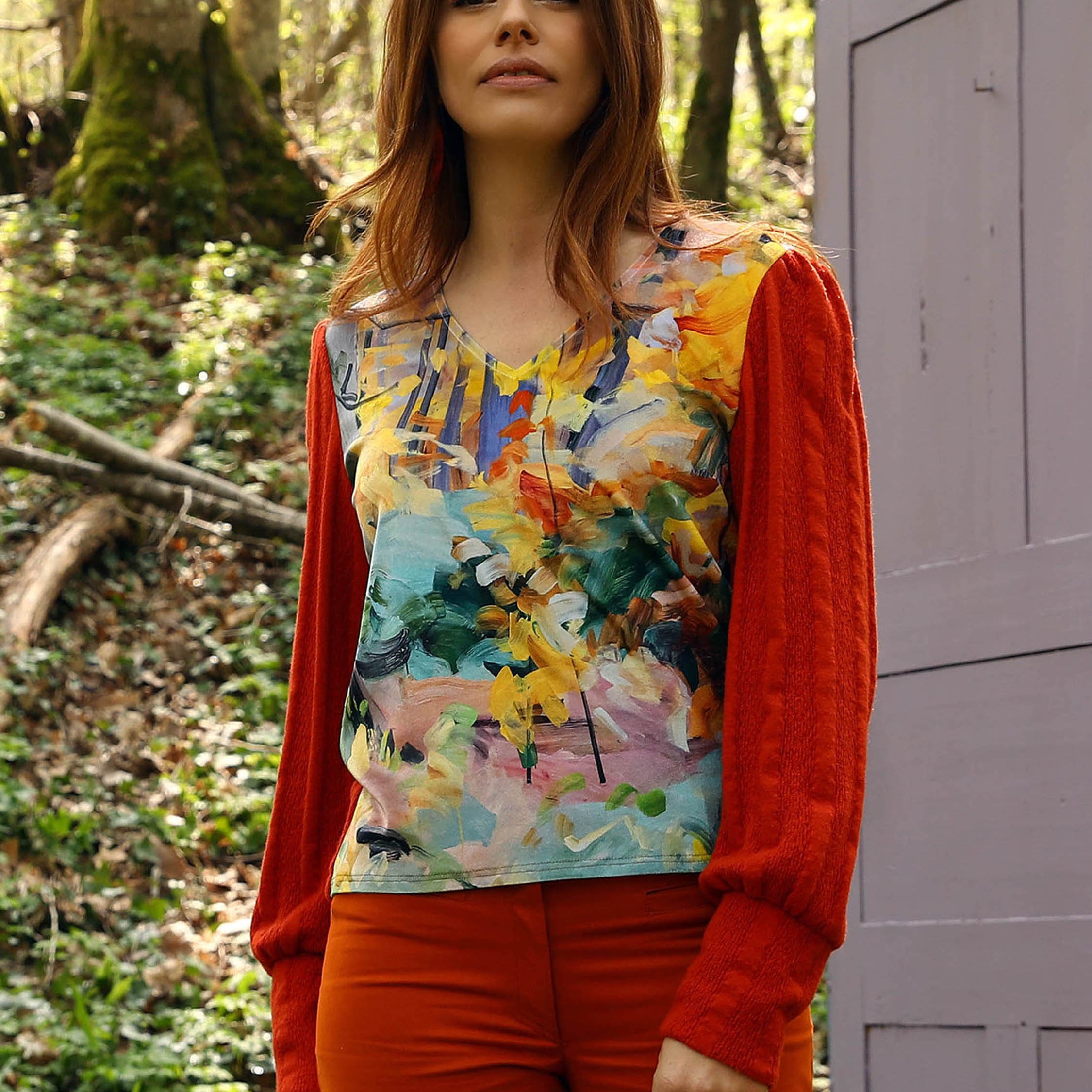 LE PULL COL V | LEGENDE D'AUTOMNE